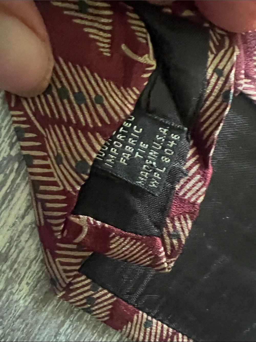 5 Men's Burgundy,browns & golds Patterned Silk Tie - Classic Formal Accessory.